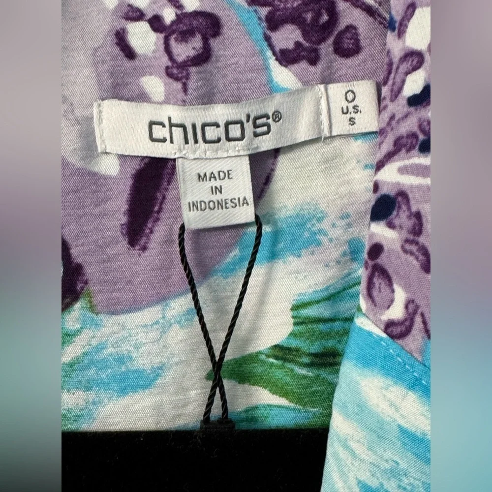 Chico's Hammered Rayon Midi Floral
Shirtdress - Picture 7 of 11